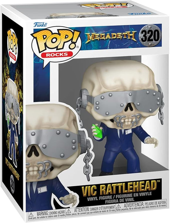 Funko POP! Rocks: Megadeath - Vic Rattlehead - Collectable Vinyl Figure