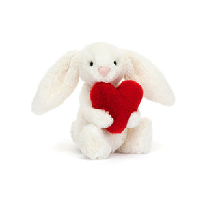 Jellycat Bashful Red love heart bunny small