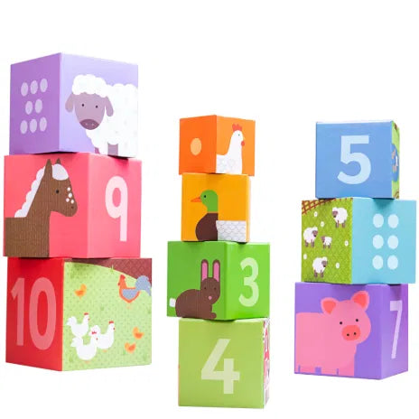 Bigjigs Farmyard Stacking Cubes