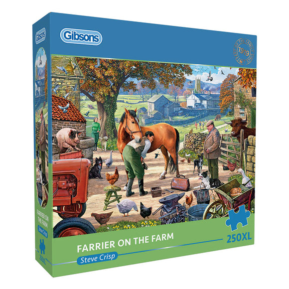 Gibsons Farrier on the Farm Extra Large 250 XL Piece Puzzle