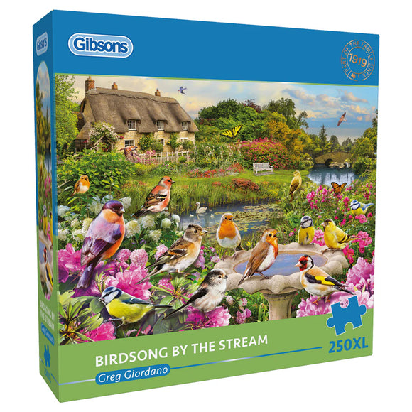 Gibsons Birdsong by the Stream Extra Large 250 XL Piece Puzzle