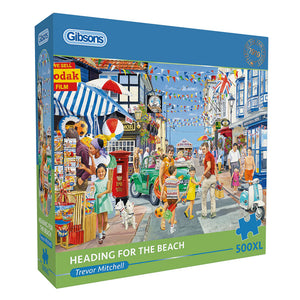 Gibsons Heading for the Beach Extra Large 500 XL Piece Jigsaw Puzzle