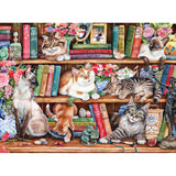 Gibsons Puss Back in Books Extra Large 500 XL Piece Jigsaw Puzzle