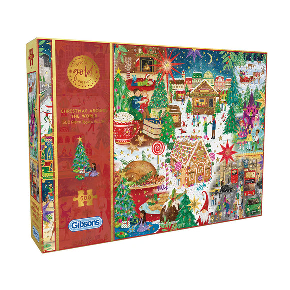 Gibsons Christmas Around the World Special Edition 500 Piece Puzzle