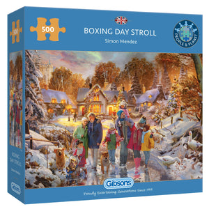 Gibsons Boxing Day Stroll 500 Piece Puzzle