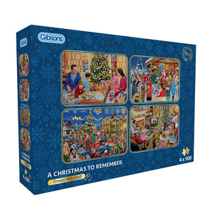 Gibsons A Christmas to Remember 4 x 500 Piece Puzzles