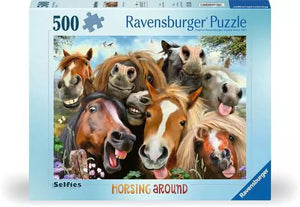 Ravensburger Jigsaw Puzzle Selfies - Horsing Around - 500 Pieces Puzzle