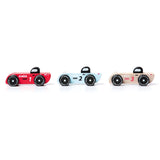 Cubika Wooden Push Racing Cars